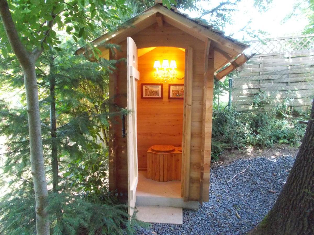 Baumhaus Wolfshoehle Fischach Buitenkant foto