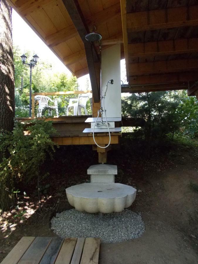 Baumhaus Wolfshoehle Fischach Buitenkant foto